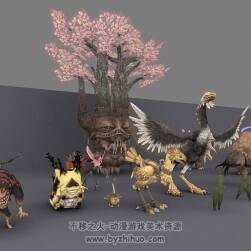 【最终幻想11】角色怪物 手办模型
