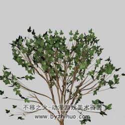 C4D Bush 3D樹枝obj模型分享下載