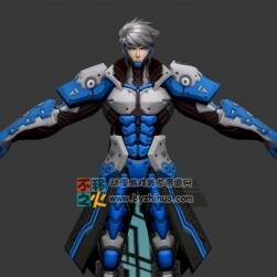 王者荣耀 赵云[未来纪元] 3D模型 带CS绑定