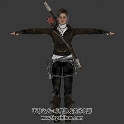 少女勞拉 西方女性3D模型 高精模