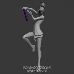 性感高跟鞋女劍士 3D模型 有綁定和動(dòng)作 高模