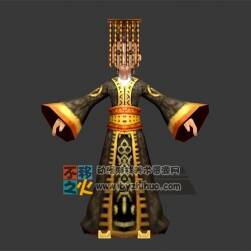 皇帝 古装 龙袍 模型