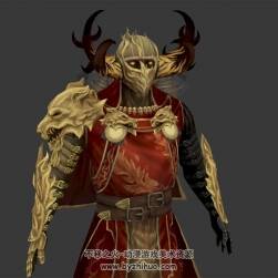 激戰(zhàn)2 游戲角色神王騎士3DMax模型分享
