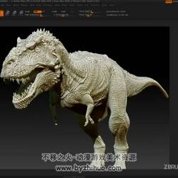 ZBrush 几个恐龙雕刻视频教程