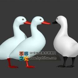 Duck 可爱的三只鸭子 Max模型