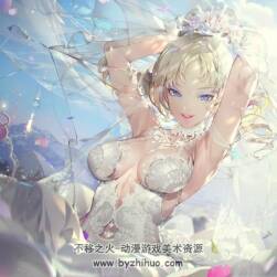 幽靈蘑菇的二次元插畫素材收集  裙子 禮服 婚紗少女分享下載 505P