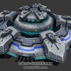 現(xiàn)代科技感 建筑物件 Max模型