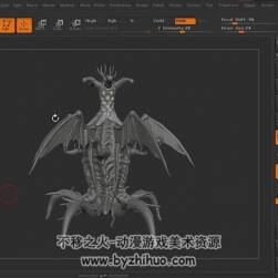 ZBrush 惡心怪物雕刻制作流程視頻教程