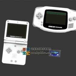GBA 任天堂游戏机 三款 3D模型