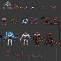 韓式格斗二次元風 PC版 全套角色模型