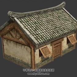 中式古代简陋木屋 Max模型