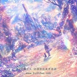 水色髪 蘿莉少女插畫壁紙大圖分享 166P
