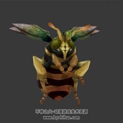 大蜜蜂 3D模型 有绑定和动作
