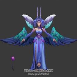 lol英雄聯(lián)盟角色玉劍傳說莫甘娜3dMAX模型下載