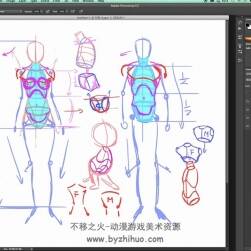 動漫成年男女人體結構 繪制解析視頻教程