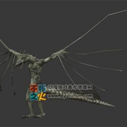 怪物龙 蜥蜴 翅膀 3D模型