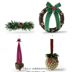 圣誕套裝！ 裝飾物品3D模型 百度網(wǎng)盤下載