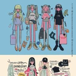 真我霓裳 Fashion Illustration Outfit of the Day 服饰插画集 百度网盘下载