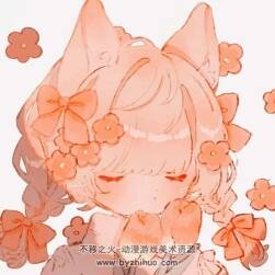 画师花宿スー 软萌女孩纸插画壁纸图包 百度网盘下载
