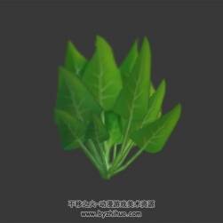 一把菠菜 max模式下載 3D模型 四角面