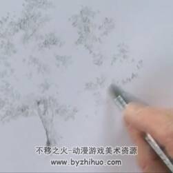 Tress in Pencil 樹木的鉛筆繪畫表現(xiàn)技法