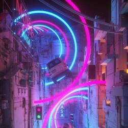 賽博朋克未來都市街景原畫CG插畫 百度網(wǎng)盤下載 1459P