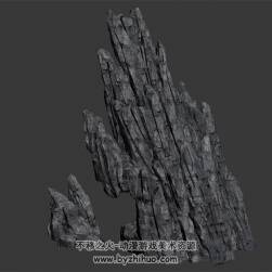 海上礁石 尖銳的巖石 四角面 高精3D模型百度網(wǎng)盤下載