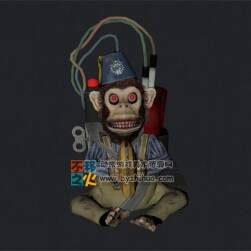 炸弹猴子玩具模型 Monkey Bomb 游戏模型
