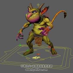 西方魔幻神話小怪物3DMaya模型分享下載