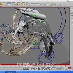 3dsmax怪物模型制作视频教程 机械武器与怪兽实例教学 附源文件