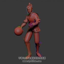 古裝人物籃球舞蹈動畫3DMax模型無貼圖下載