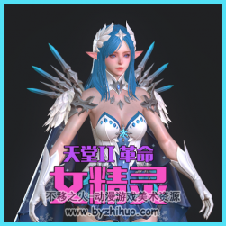 Lineage 2 Revolution 天堂2革命 女精靈 職業(yè)服裝3D模型包