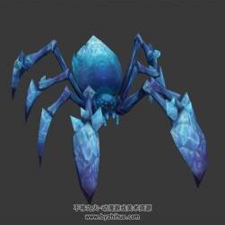 玄幻風(fēng)游戲生物蜘蛛怪物妖獸3DMax模型全套動作帶綁定下載