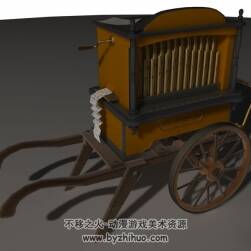 Cart 歐美風(fēng)手拉車3D模型C4D格式下載