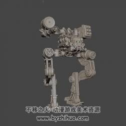 ZBrush建模視頻教程 硬表面機(jī)器人制作雕刻視頻教程