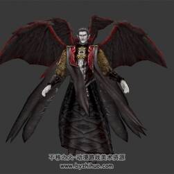 六翼 吸血鬼伯爵 3D模型有綁定和動(dòng)作