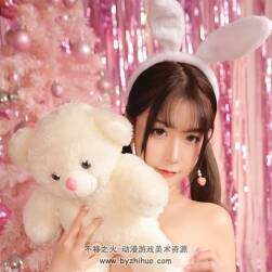 貓九醬 粉色圣誕兔寫真 46P1V-484MB