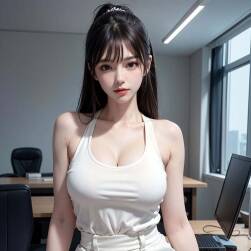 AI现代风格 办公室制服女性角色 美术作品图包 百度网盘下载