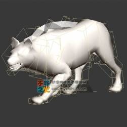 动物动作之野狼 Max模型 不含贴图