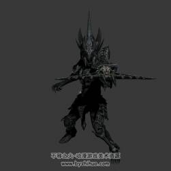 暗黑魔幻手弩角色  3D模型 有綁定和動作