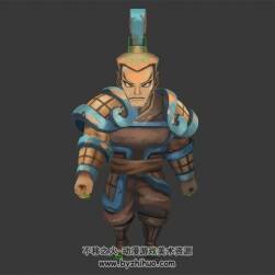 卡通 士兵陶俑 3D模型 綁定和動作