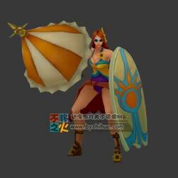 英雄联盟LOL 曙光女神蕾欧娜 日女泳池派对皮肤 FBX动作模型
