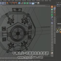 C4D硬表面建模视频教程 初学者基础教学 附源文件