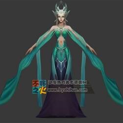 魔法 美女 女法师模型