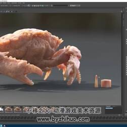 MAYA制作逼真的螃蟹视频教程