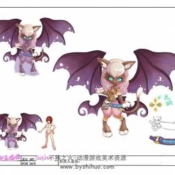 QQ自由幻想 角色场景概念原画 游戏原画素材