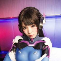 【5金】守望先鋒DVA 超美cosplay彩彩CR  9P 百度網盤下載