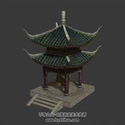 鐘亭 古風(fēng)建筑 3D模型下載 max格式