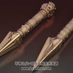 ZBrush武器雕刻視頻教程 游戲匕首道具制作教學(xué) 附源文件