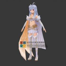 白发 二次元 美少女 女战士 模型